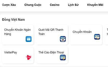 Cách nạp tiền vào 8XBET qua chuyển khoản ngân hàng 